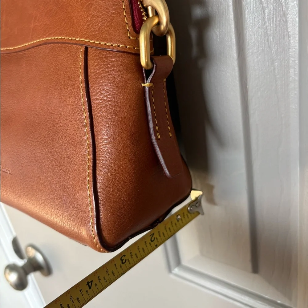 Dooney & Bourke Florentine Cameron Crossbody Bag Brown Leather - Picture 11 of 11